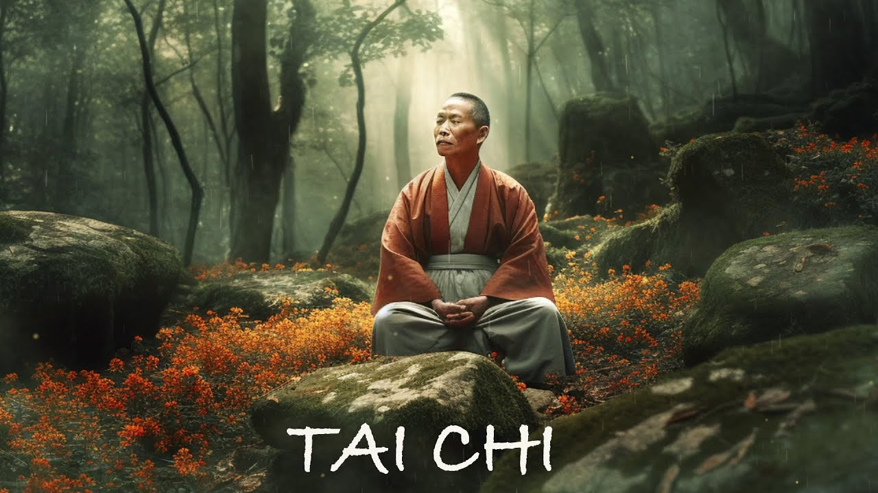 Tai Chi + Shooting Chinese Ambiet with Nature Sounds + Ethereal Meditative Ambient  Music