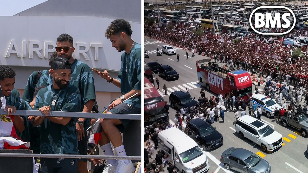 SALAH AND EGYPT RECEIVE HUGE WELCOME HOME! ❤️ 🏆 2026 FIFA World Cup