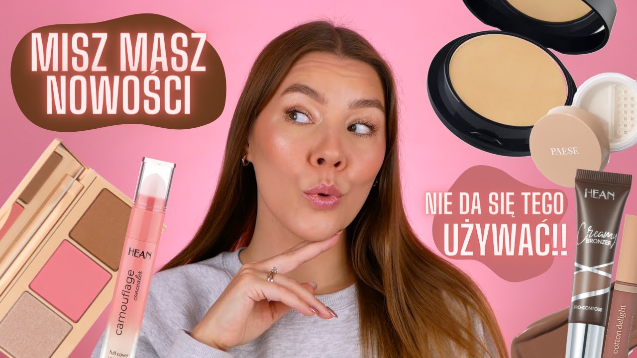 MISZ MASZ NOWOŚCI! 🔥 Rewelacyjne PUDRY i BOSKIE konturowanie! HEAN i PAESE szaleją! 😮