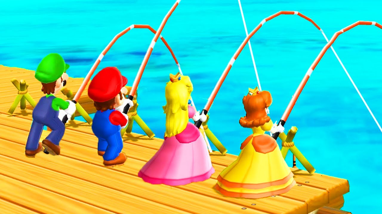 Mario Party 9 - Minigames - Mario vs Peach vs Luigi vs Daisy (Master CPU)