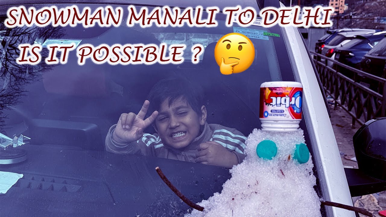 क्या हमारा SNOWMAN दिल्ली जा पायेगा ⛄😂 | Epic Road Trip Adventure