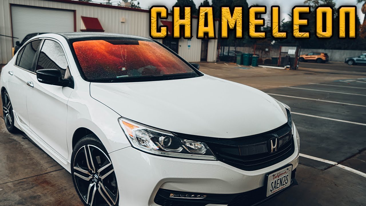 Chameleon Red Window Tint