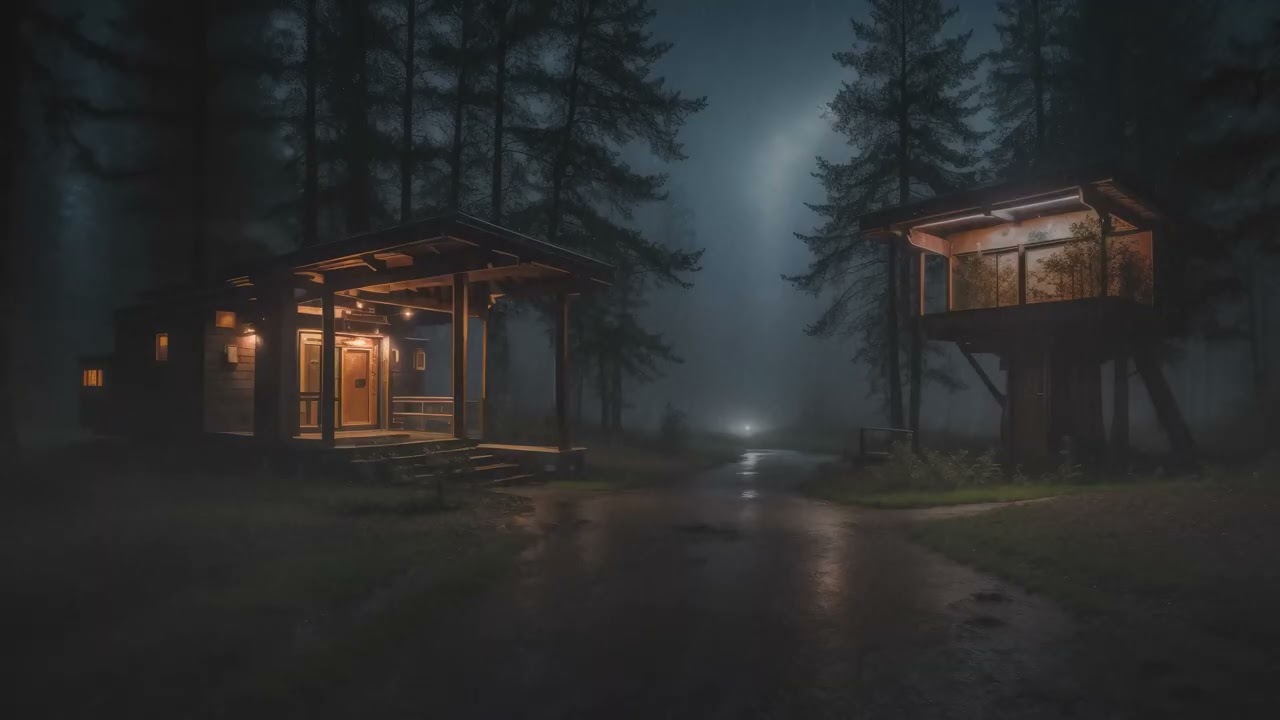 Rain & Thunder 8 Hours ⛈️ Thunderstorm Sounds for Sleep