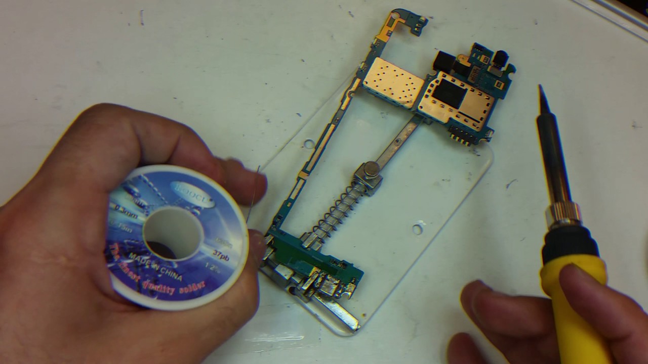 Замена порта зарядки Samsung J7 (пайка)