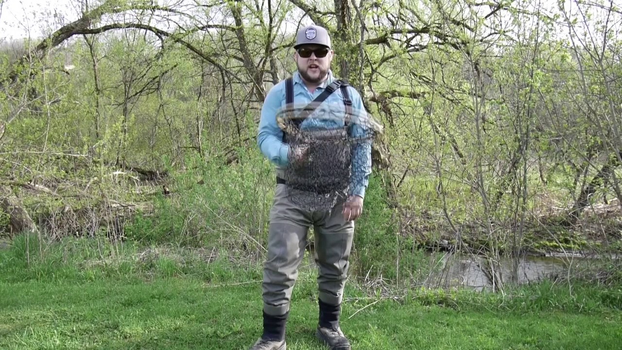 Nets save lives - Carrying a net when wading