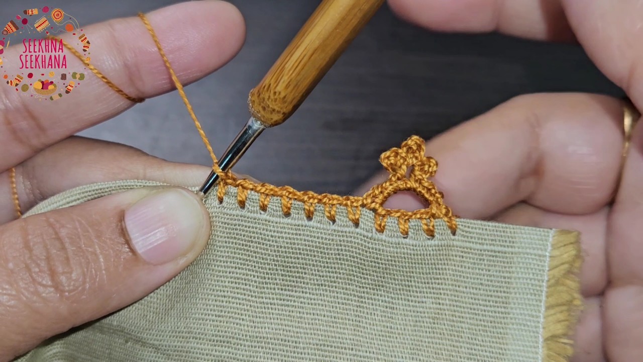 Super easy and trendy crochet lace Border for your eid outfit/must try this crochet lace tutorial