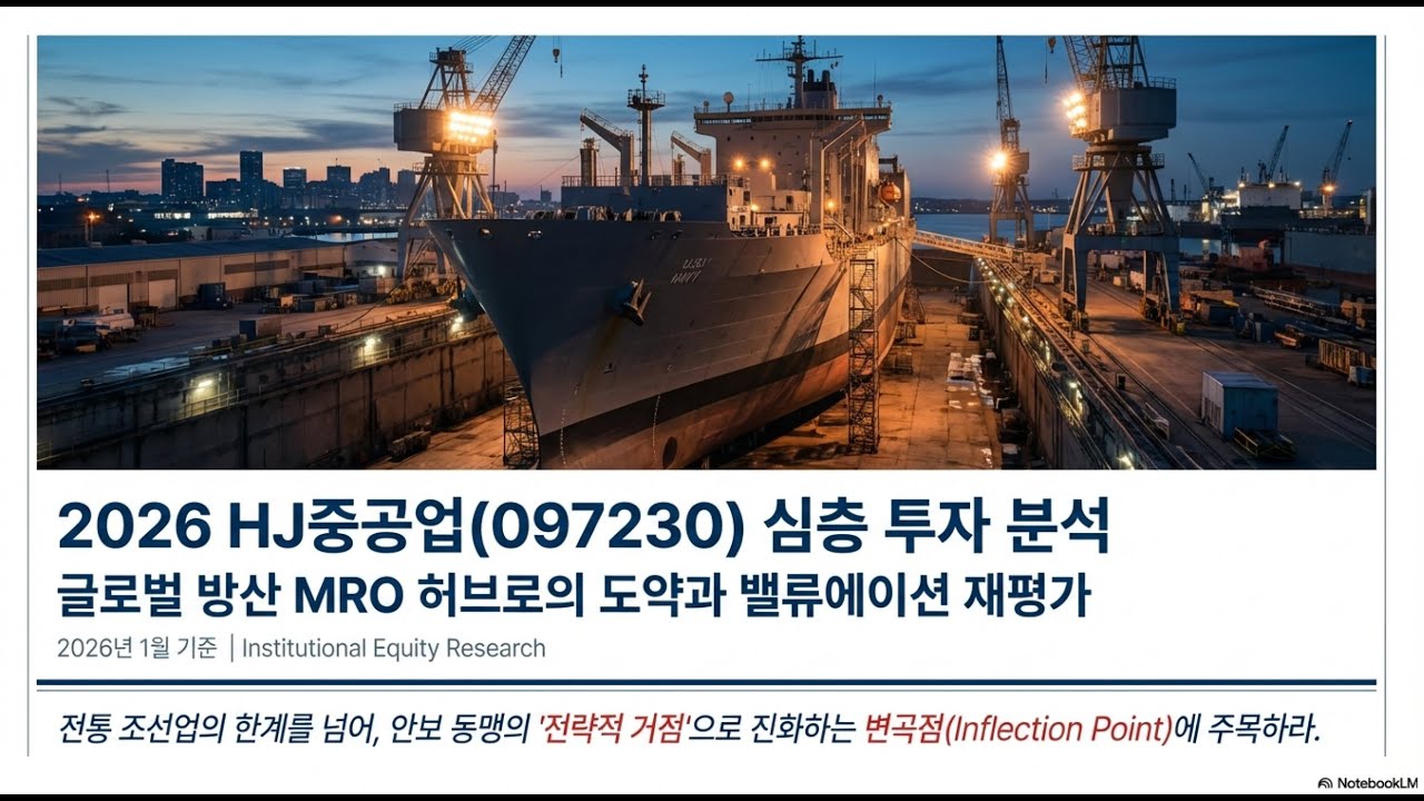 HJ중공업: 미 해군 MRO 허브로의 도약과 가치 재평가