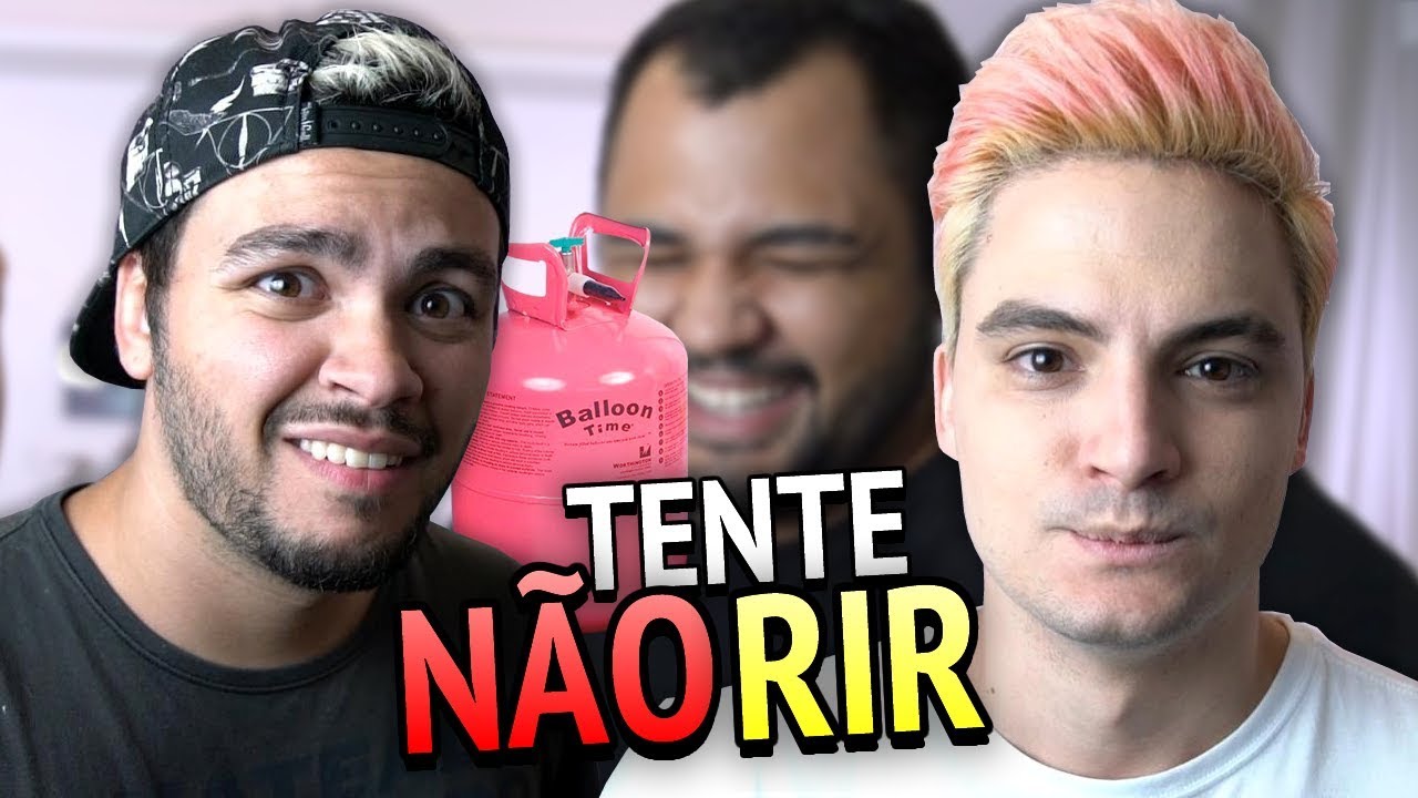 DESAFIO TENTE NÃO RIR COM GÁS HÉLIO [+10]