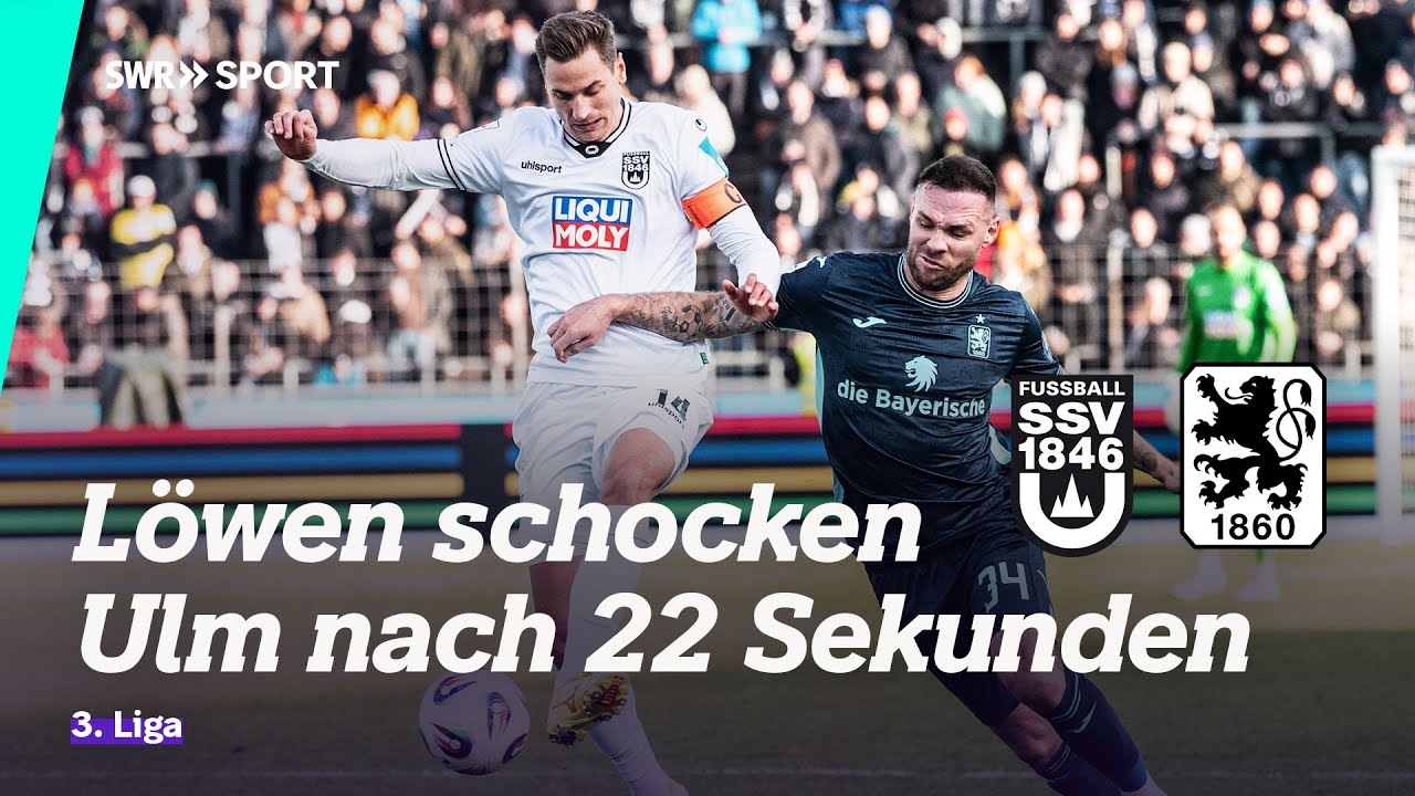 3. Liga: SSV Ulm 1846 - 1860 M&uuml;nchen, 16. Spieltag | SWR Sport