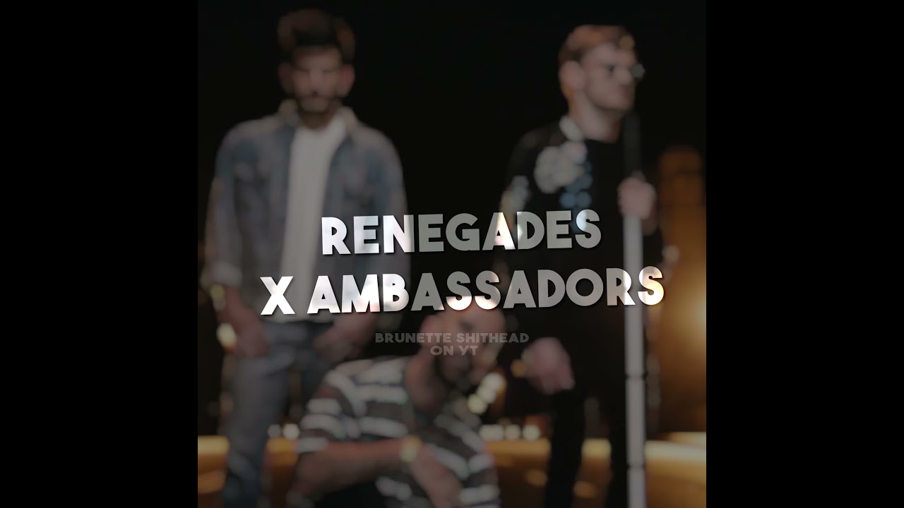 renegades - x ambassadors | slowed + reverbed + rain