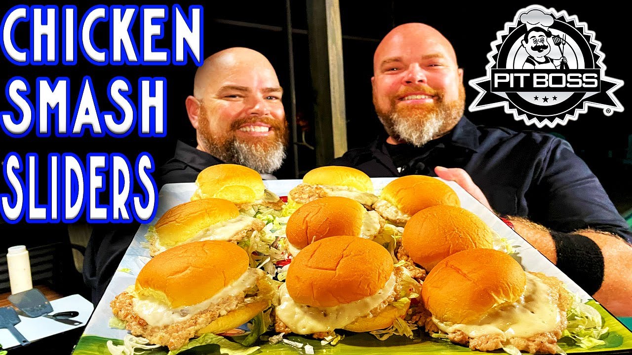 HOW TO MAKE THE BEST CHICKEN SMASHBURGER SLIDERS ON PIT BOSS SIERRA GRIDDLE! FLAT TOP GRIDDLE RECIPE