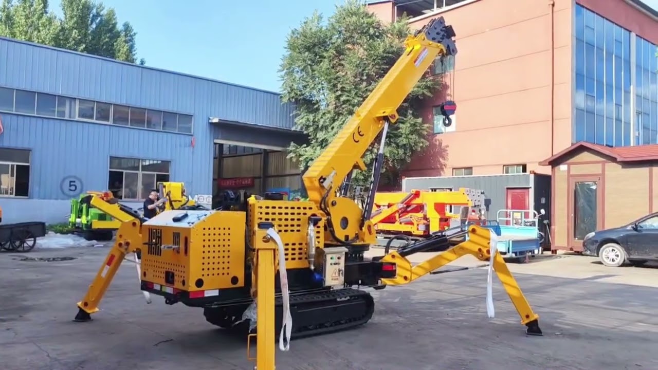 Chinese 5-ton crawler spider crane is looking for distributors!#crane