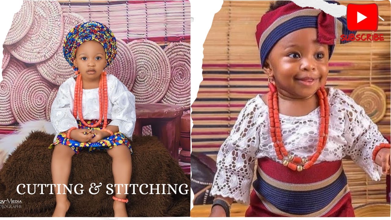 How to cut iro and buba cord lace for 1 year baby girl#babyfrockcuttingandstitching #iroandbuba #diy
