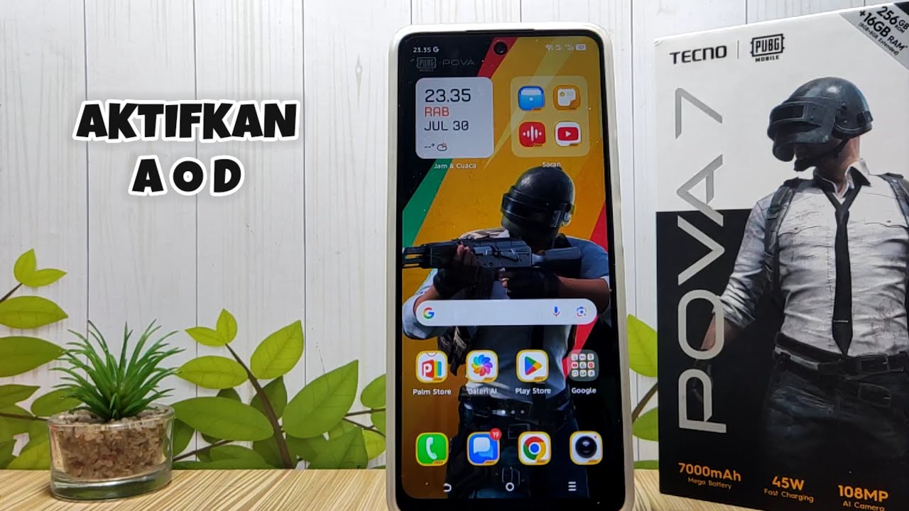 Cara Mengaktifkan AOD Di Hp Tecno Pova 7