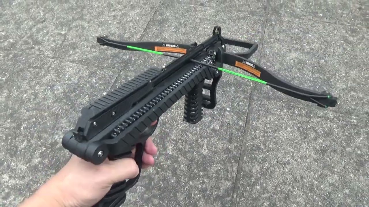 Crossbow PSE噬魂迷你弓弩威力测试安装视频 -微信10862328