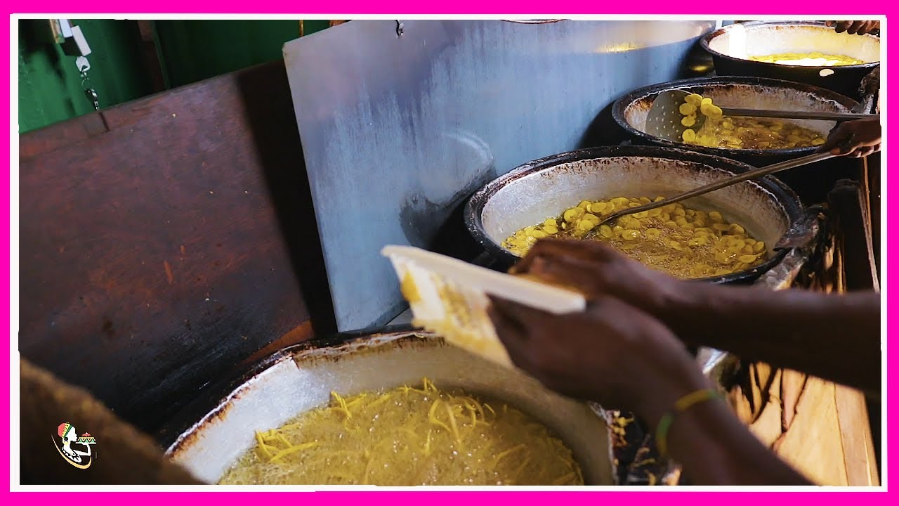 African Street food! THE ULTIMATE PLANTAIN CHIPS FACTORY IN ACCRA , GHANA.