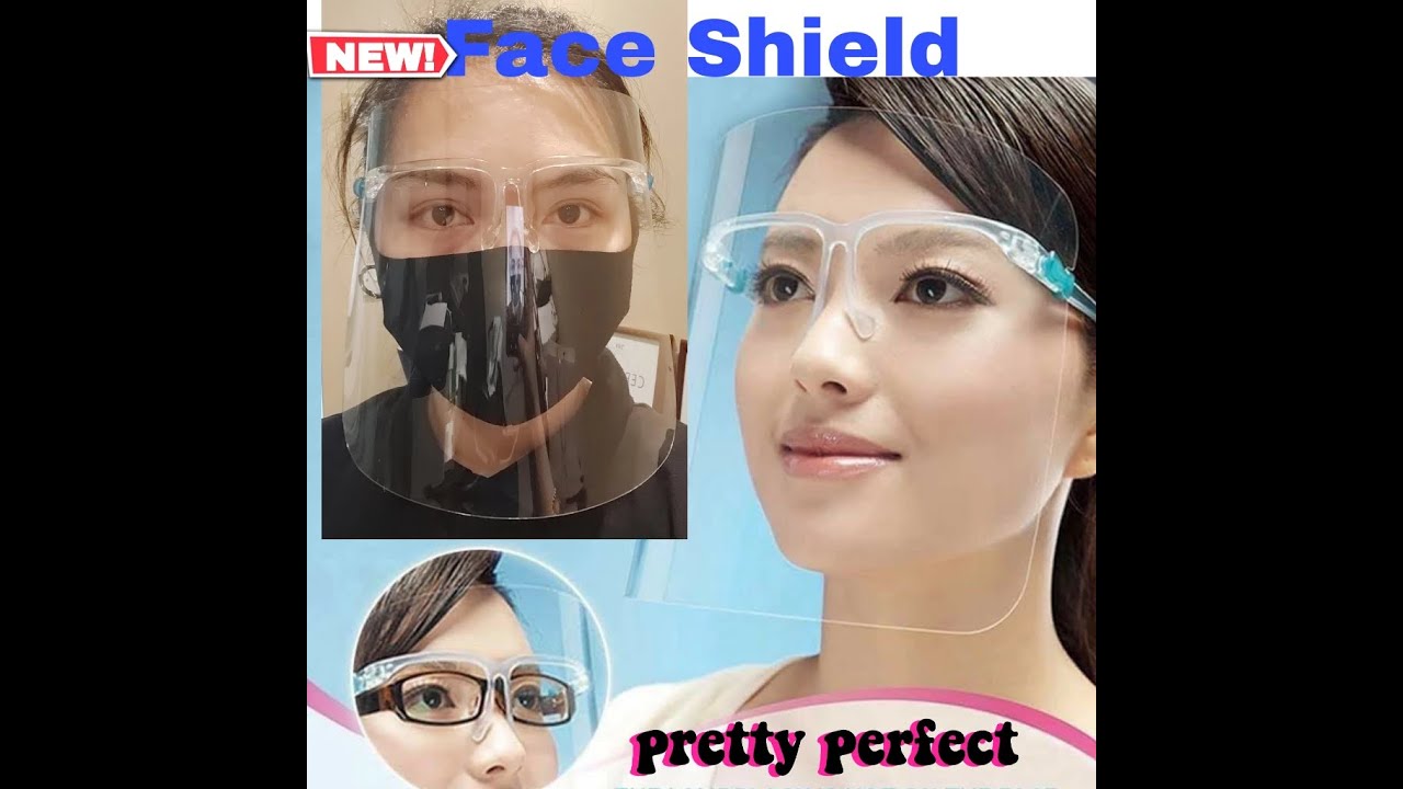 NEW! PERFECT FACE SHIELD fit for all. Light, Reusable, Clear Vision
