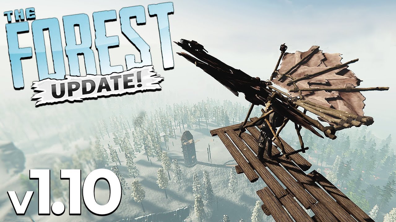 GLIDER LOCATION, LOG TRACK & NEW TOWER! | The Forest Update Part 1 (v1.10)