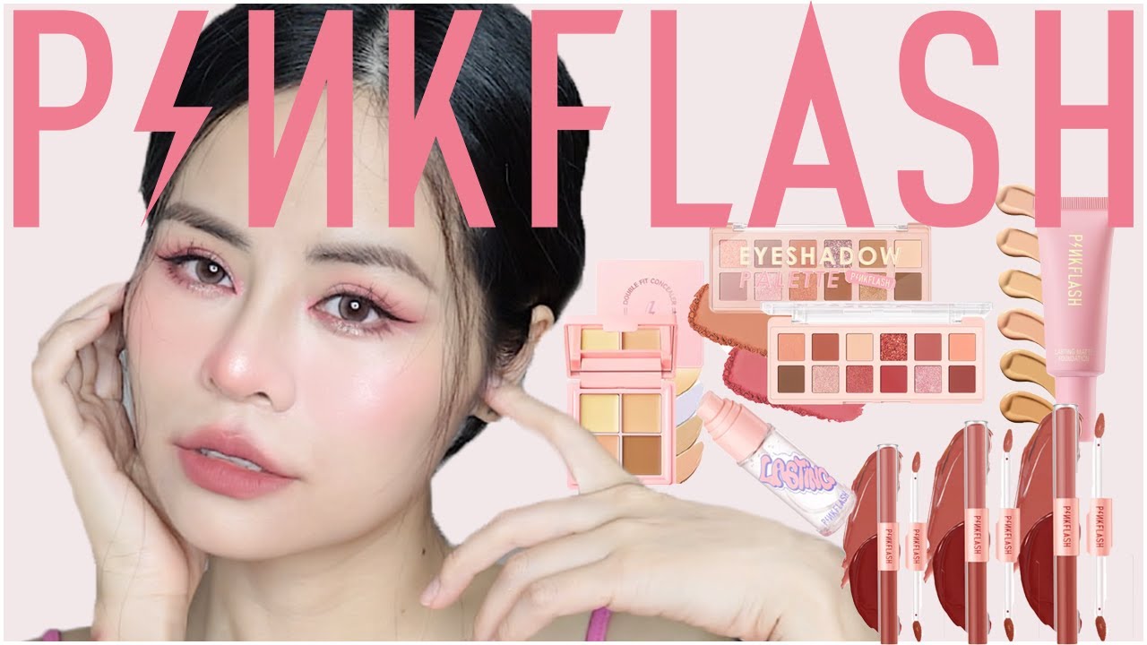 Mỹ Phẩm Siêu Rẻ Dưới 50k Có Dùng Được Không? ♡ Mỹ Phẩm Nội Địa Trung PINKFLASH ♡ Tuta.nguyen