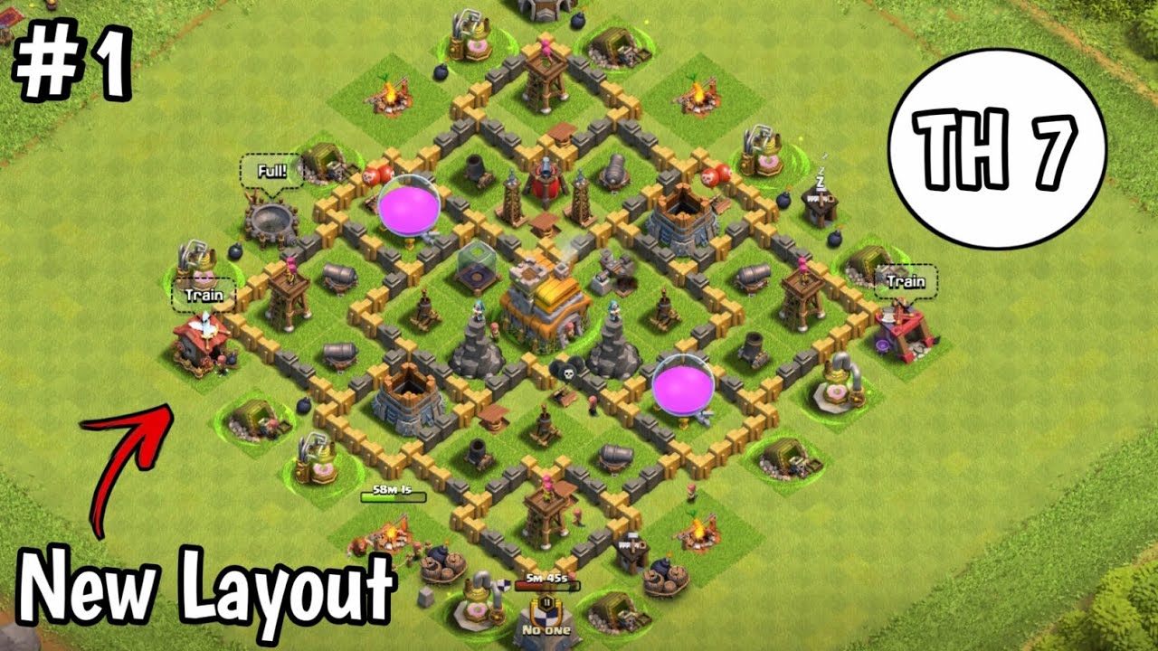 I UPGRADED MY WHOLE BASE WITH BEST DEFENSIVE LAYOUT 😱 TH7 | CLASH OF CLANS.