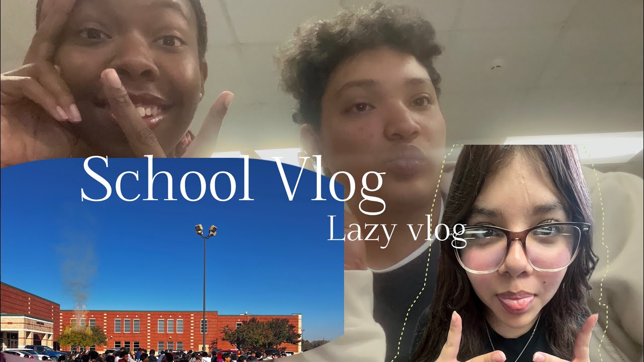Lazy school Vlog ❤️ 🩵 🙂 ￼