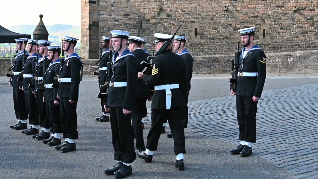 Royal Navy's last Mounting of the Guard at Edinburgh Castle May 2025