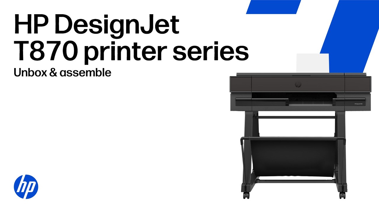 Install the HP DesignJet T870 printer series
