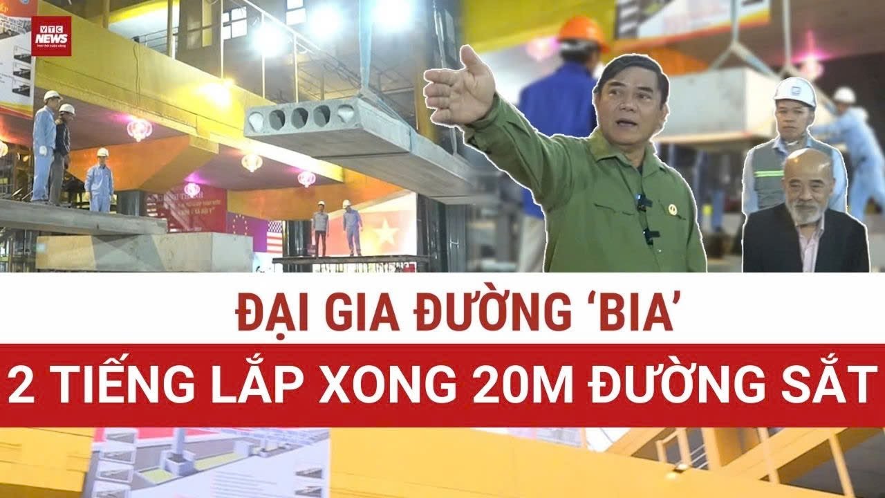 Cứ ngỡ phim khoa học viễn tưởng: Đại gia Đường ‘bia’ lắp đặt 2 tiếng xong đoạn đường sắt 20m