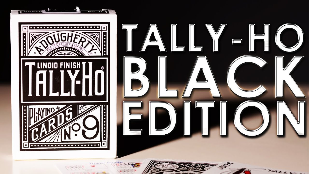 Обзор колоды — игральные карты Tally-Ho Fan Back Black Edition