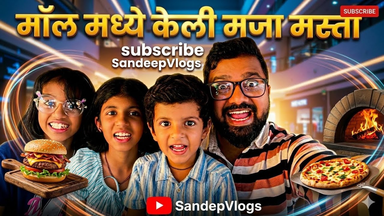 Mall Day Out 🛍️ | Trisha, Spruha & Dhruv सोबत धमाल 😄 | Games + Party | Marathi Vlog