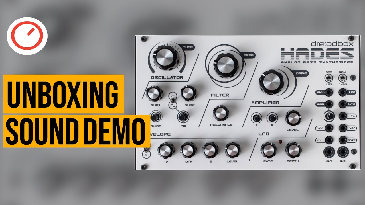 Dreadbox Hades Reissue Analog Synthesizer Unboxing and Sound Demo