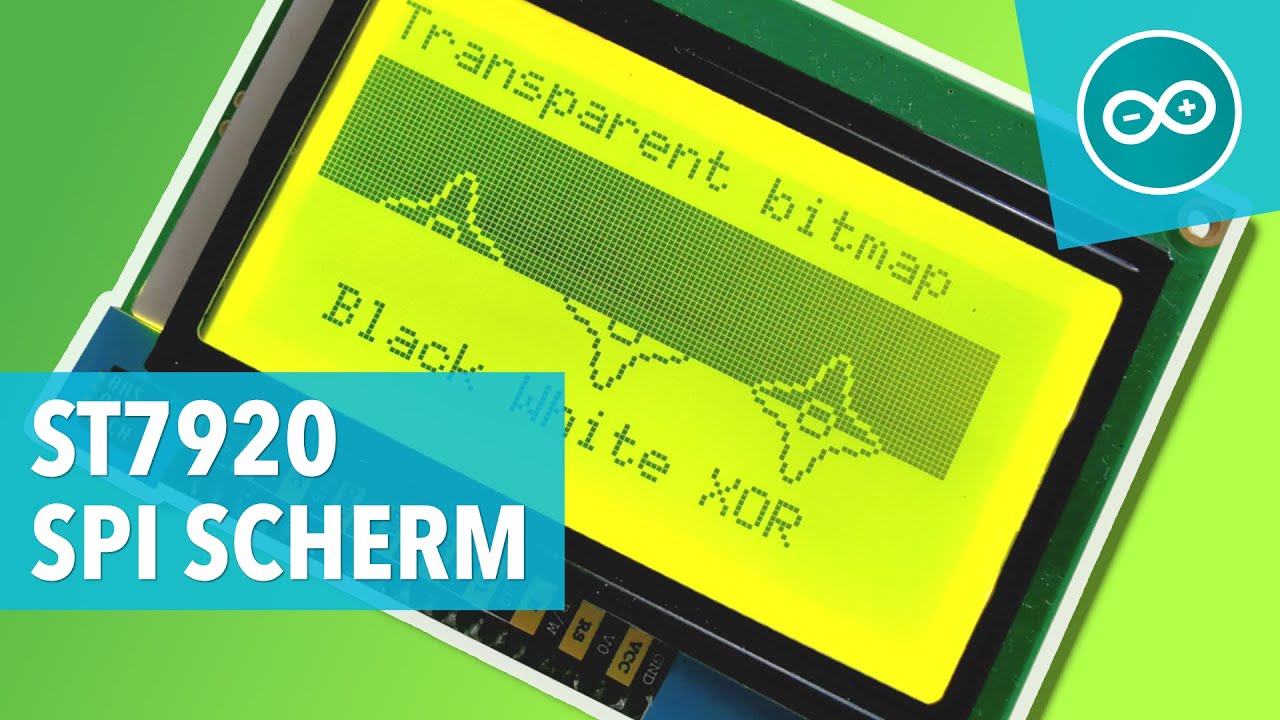 🇳🇱 GRAFISCH 128x64 SPI LCD DISPLAY MET ST7920 CONTROLLER - Arduino les #16