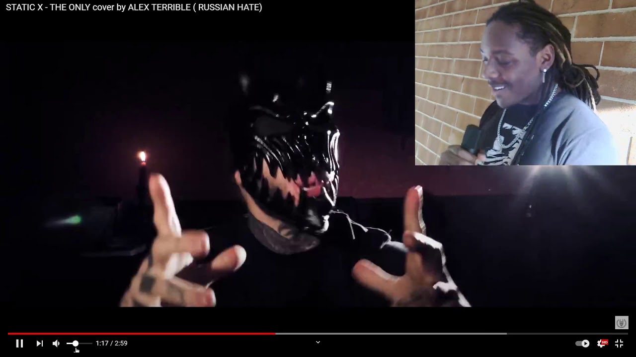 STATIC X - THE ONLY cover by ALEX TERRIBLE ( RUSSIAN HATE) |REACTION !!!