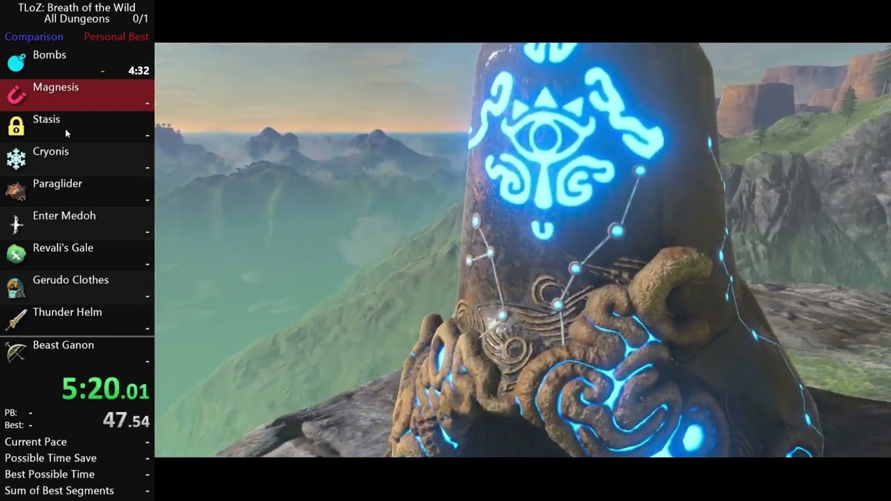【RTA】BotW Switch2 Edition All Dungeons in 1:42:56