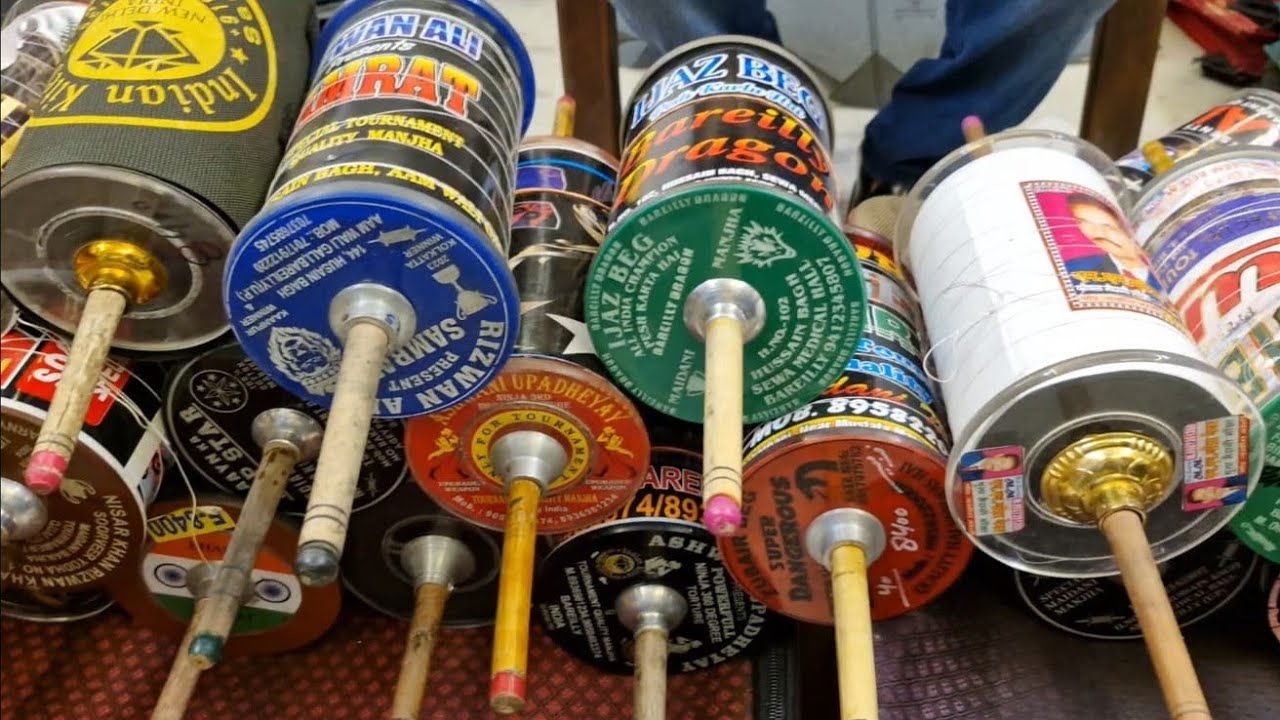 All Branded Manjha For Rooftop Kite Fighting / Bahut Saandar Manjha Chat Ki Patang Bazi K Liye