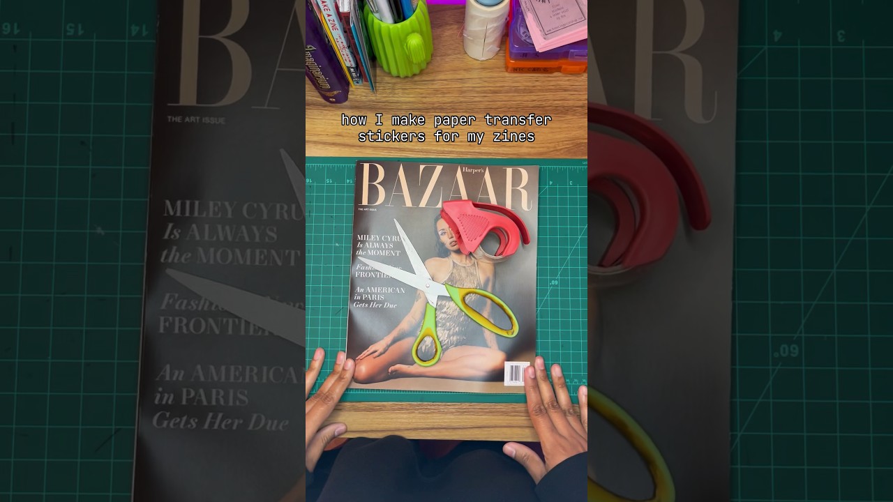 how to make paper transfer stickers (easy!)