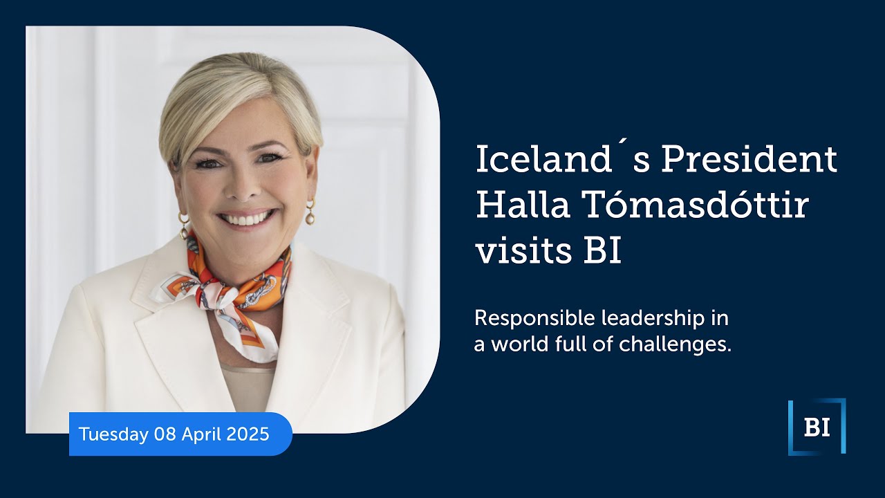 Responsible leadership in a world full of challenges - President of Iceland, Halla Tómasdóttir