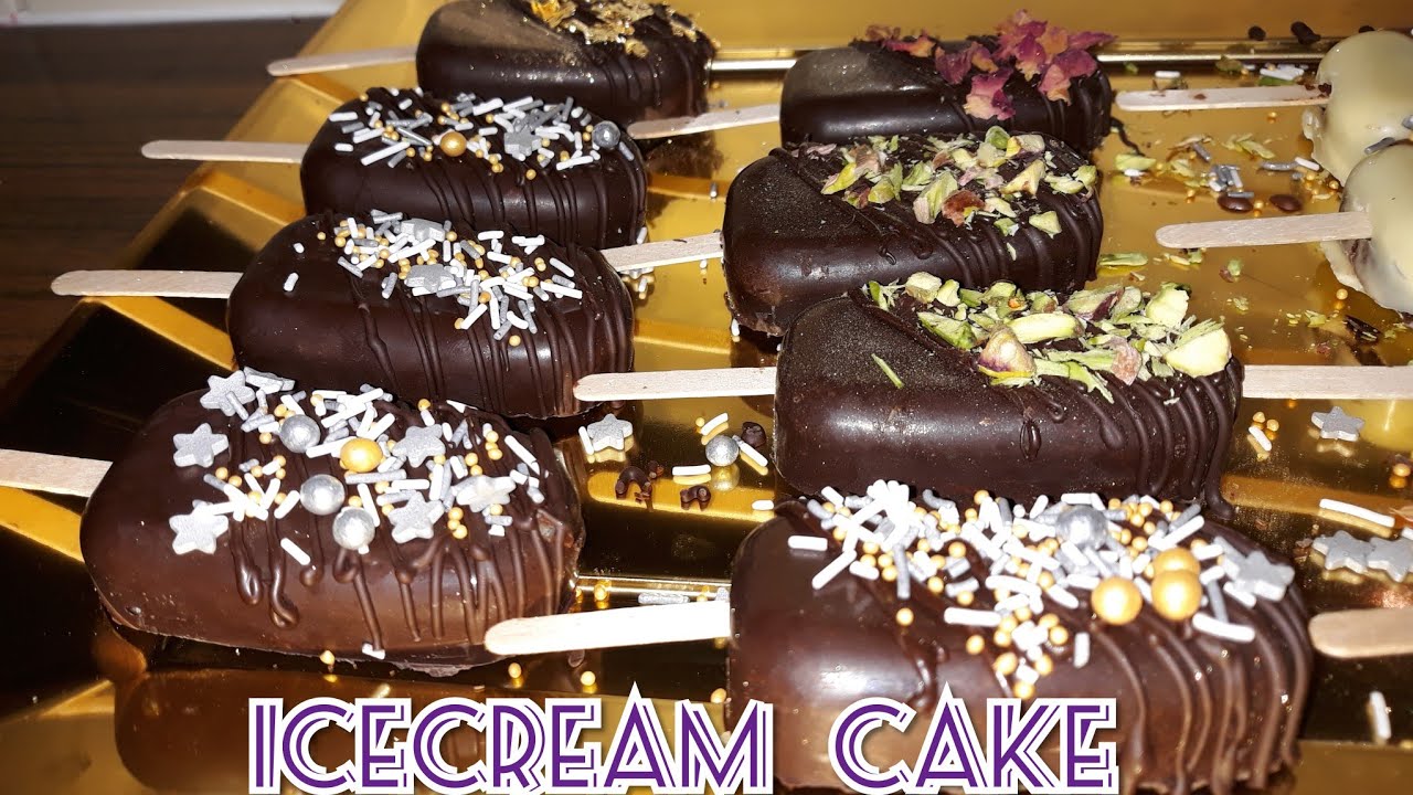 how I use silicone mold and making icecream and heart shaped cake