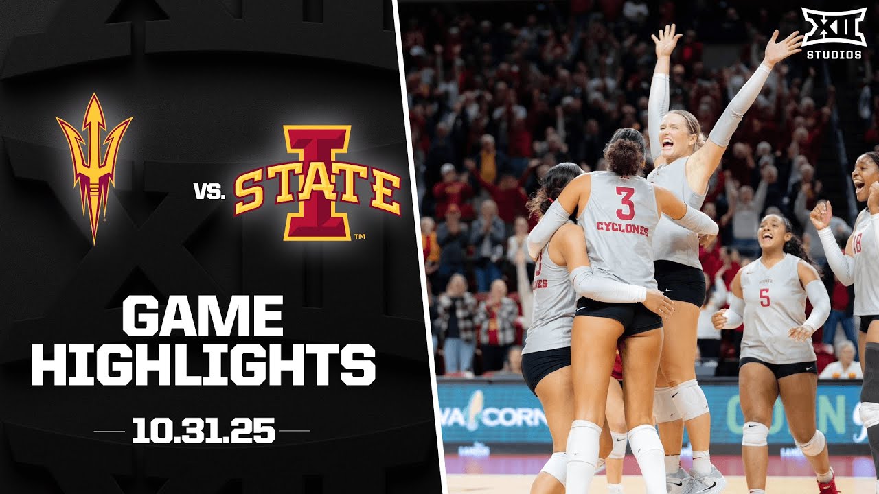 #6 Arizona State vs. Iowa State Highlights (10.31.25) | 2025 Big 12 Volleyball