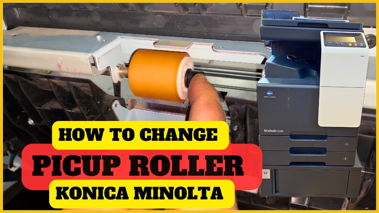 HOW TO CHANGE BYPASS TRAY PICUP FEEDER ROLLER IN KONICA MINOLTA C226i C266i C227i C287i / 367