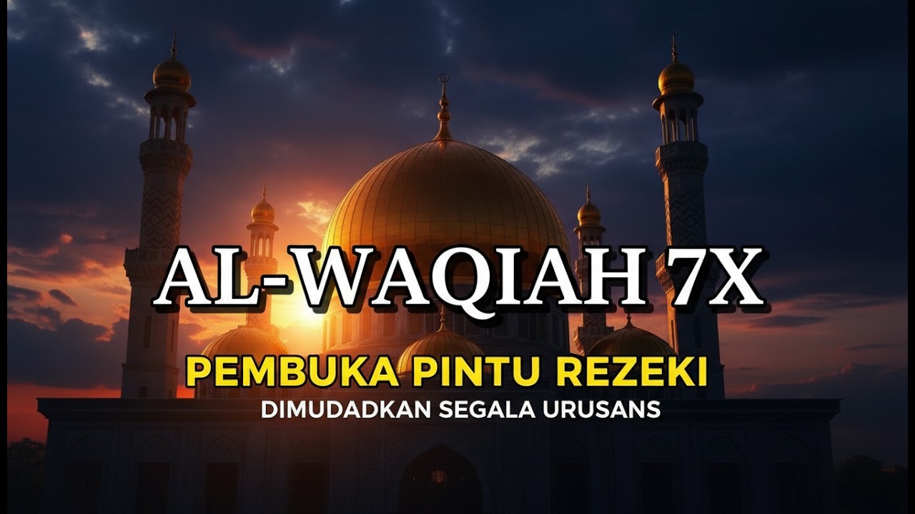 SURAT AL WAQIAH 7x PEMBUKA REZEKI DARI SEGALA PENJURU DAN PELUNAS HUTANG