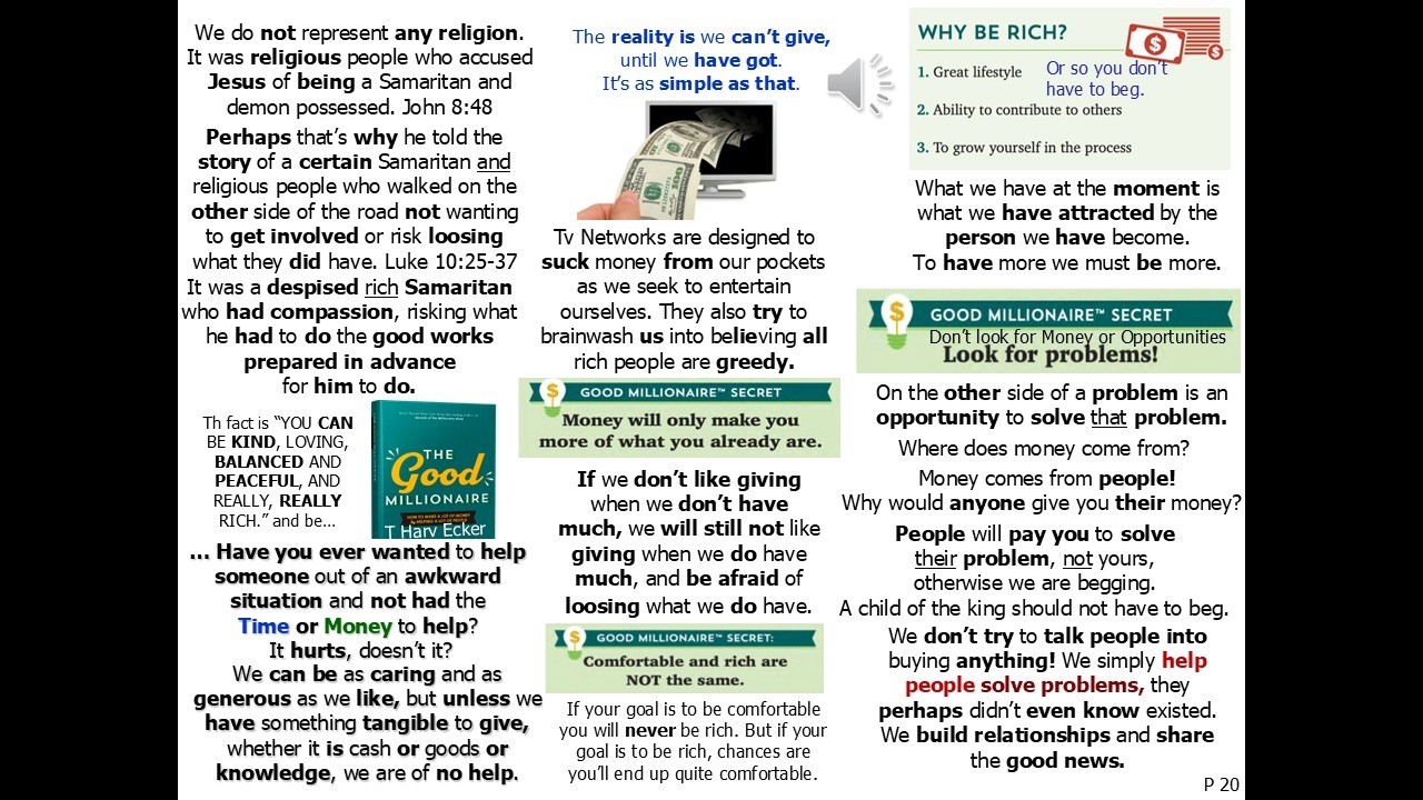 Today is P20-23 LiveGood Millionaire Map for success