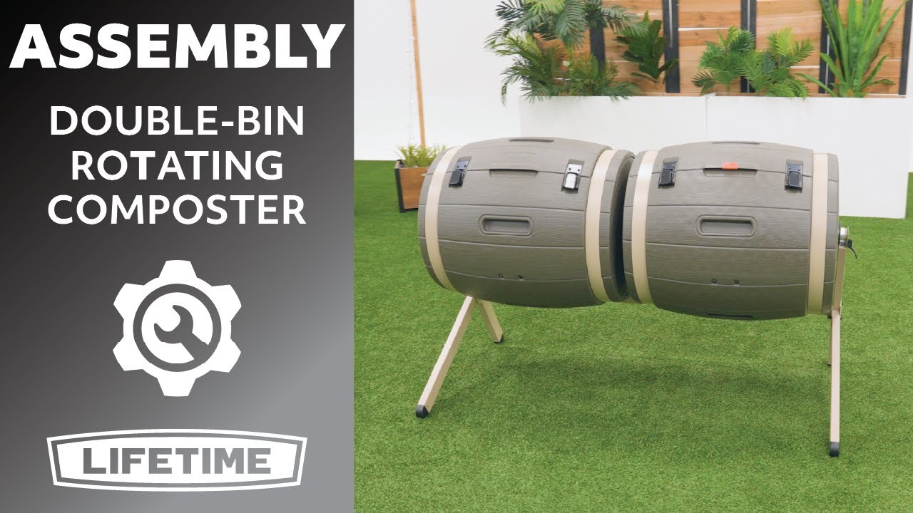 Lifetime Double-Bin Rotating Composter | Lifetime Assembly Video