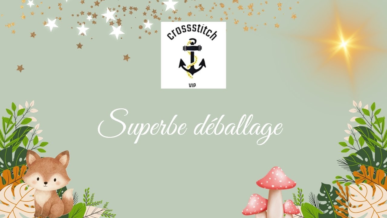 Unboxing 3/3 #vipcrossstitch #pointdecroix #pointdecroix #stampedcrossstitch 