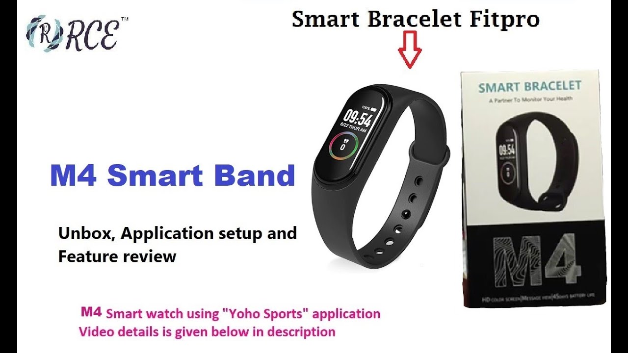M4 Smart Band - Unboxing, Setup date/Time, First time setup and feature review