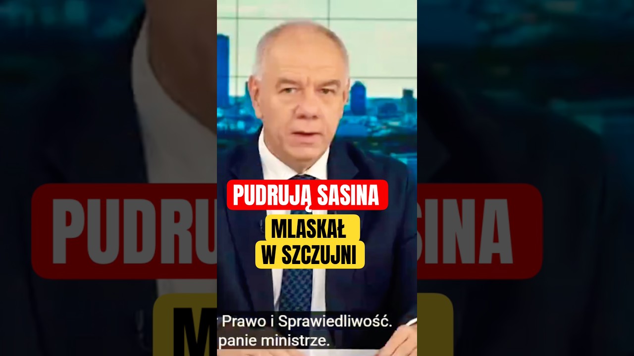 SZCZUJNIA pudruje Sasina❗️Mlaska kr&oacute;wką na antenie #Sasin #PiS #polityka #szczujnia #sejm
