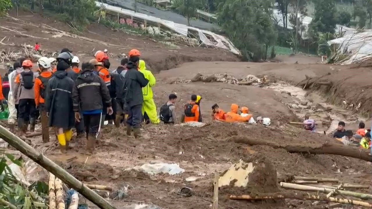 Deslizamento de terra deixa vários mortos e dezenas de desaparecidos na Indonésia | AFP