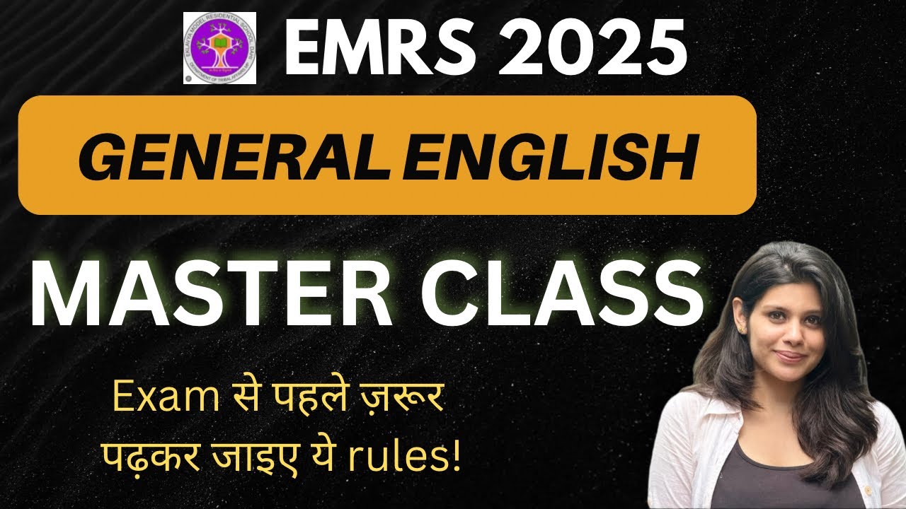 EMRS 2025 |General English Topic | EMRS TGT PGT JSA | EMRS General paper | Emrs english marathon 😇😃