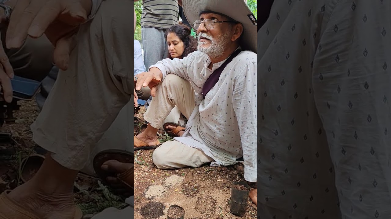 How to place a seed in soil | Narsanna sir | Aranya Permaculture farm 