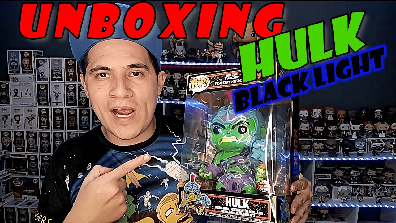 UNBOXING FUNKO POP HULK BLACK LIGHT/ THOR RAGNAROK / FUNKO 10 PULGADAS
